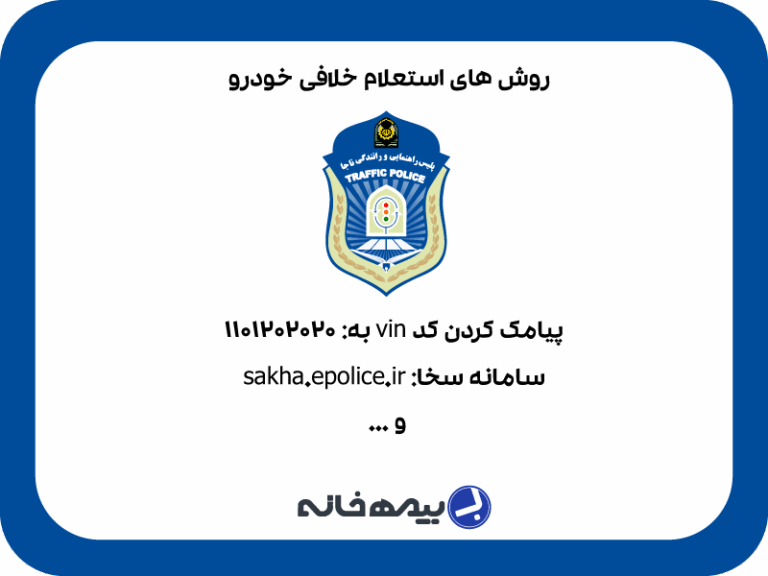 روش های استعلام خلافی خودرو