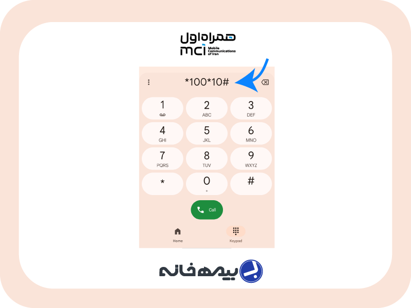 شماره گیری کد دستوری #10*100*