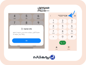 کد دستوری استعلام اینترنت همراه اول #10*100*