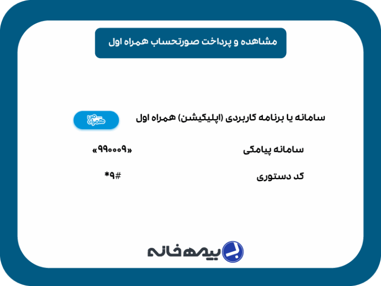 روش های پرداخت قبض همراه اول خود و دیگران